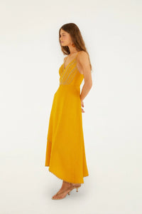 DIFFUSELY_Yellow Robe longue - Yellow