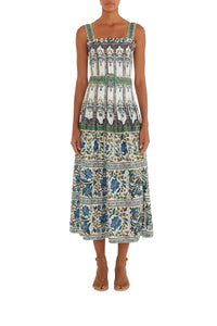 Robe midi Manoela en lin - Blanc