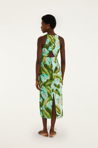 Leaves Green Robe midi - Leaves Green