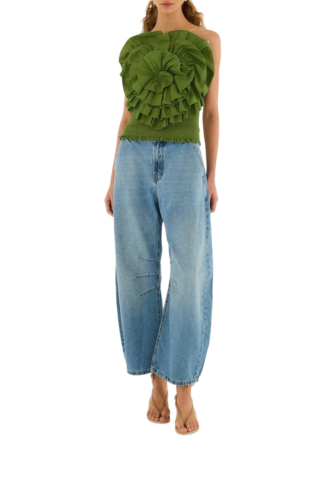 NEW_DIFFUSELY_Green Blouse - Green