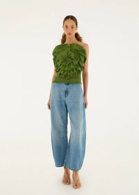 DIFFUSELY_Green Blouse - Green