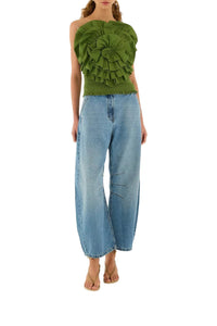 Blouse en coton - Vert