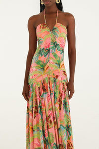 Robe midi Pool Time - Rose