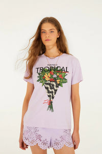 DIFFUSELY_Lilac T-shirt - Lilac