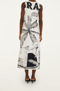 Robe midi Come To Brasil - Blanc