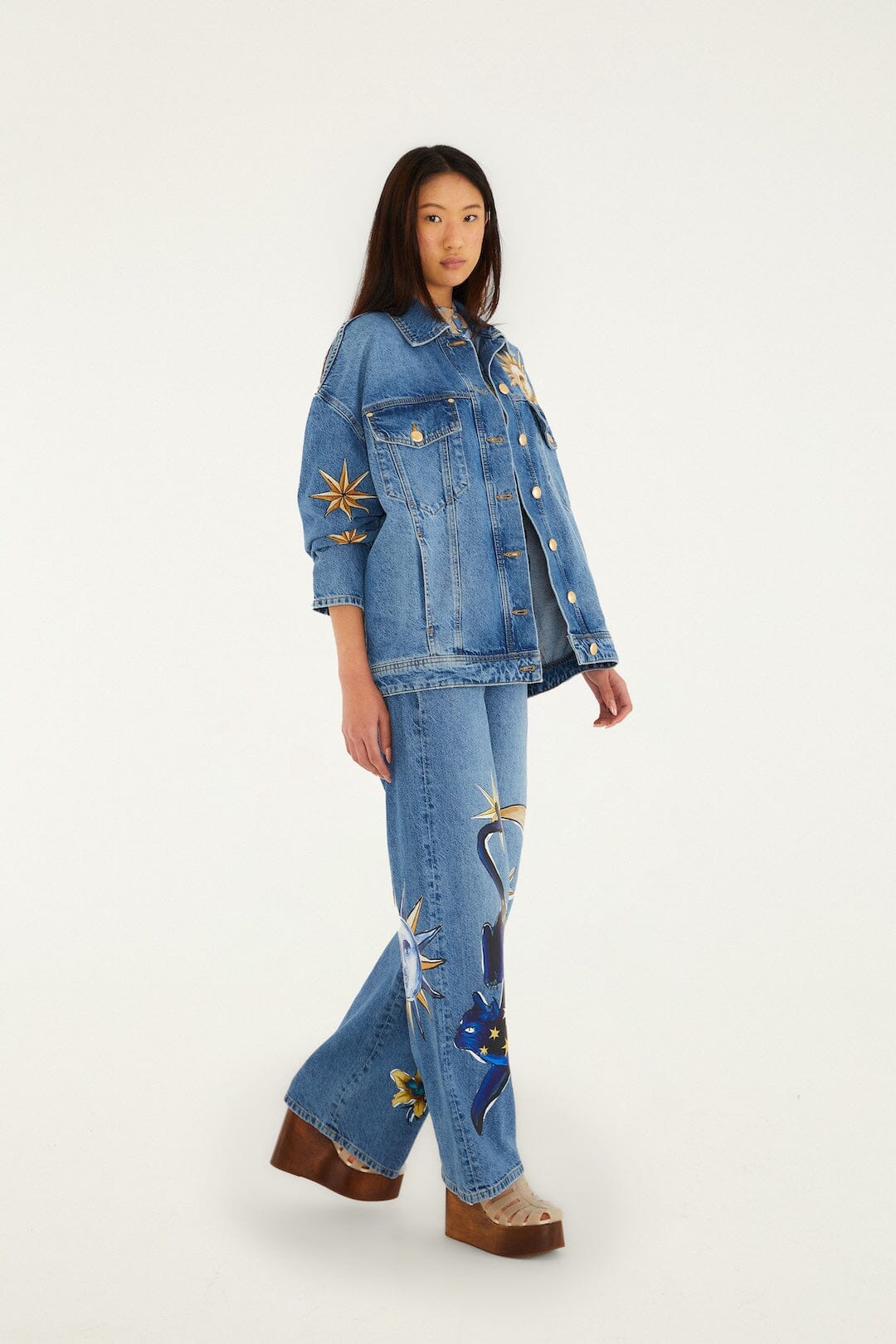 DIFFUSELY_Denim Pantalon - Denim