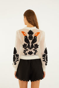 Off White Cardigan - Off White