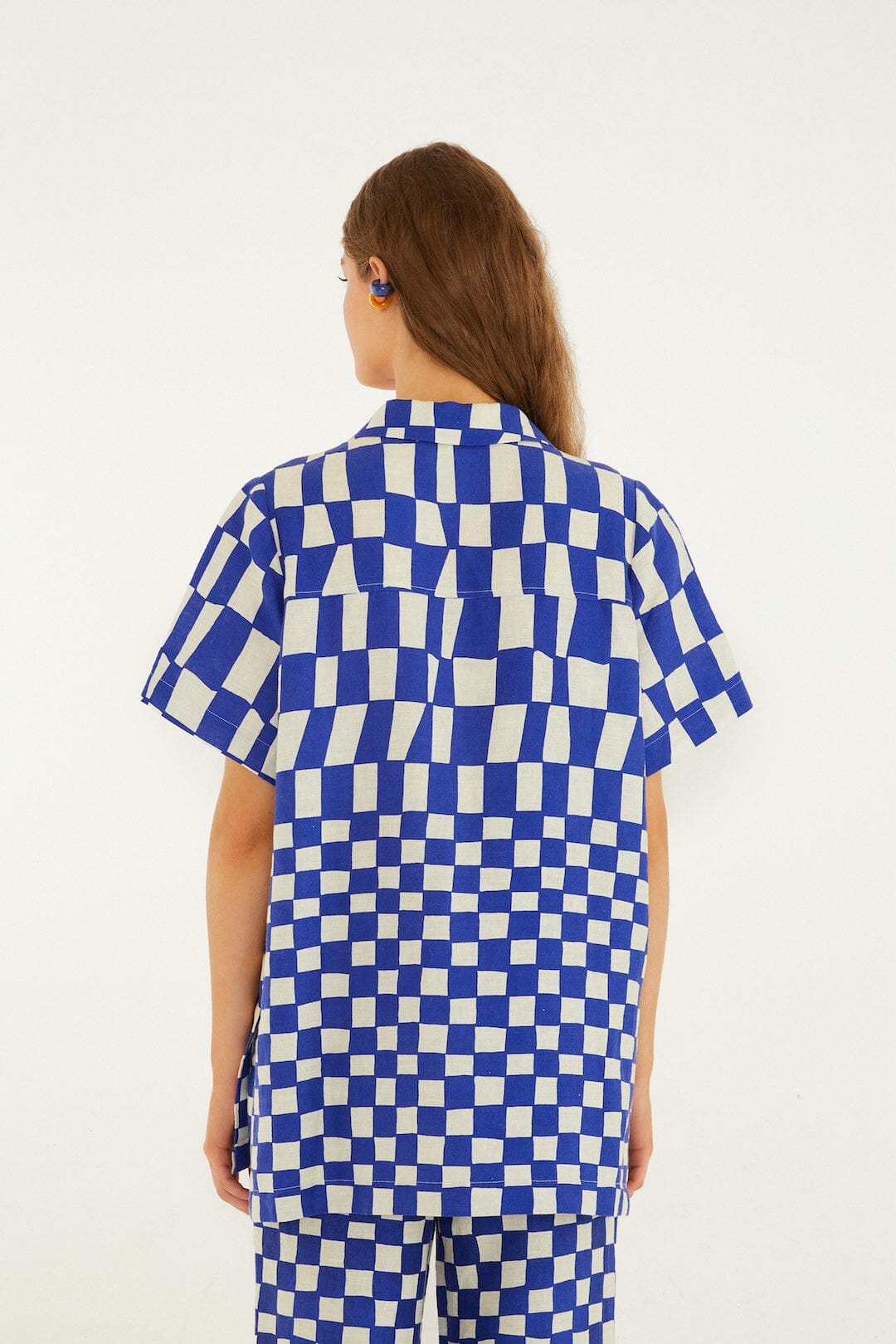 Checkered Blue Chemise - Checkered Blue
