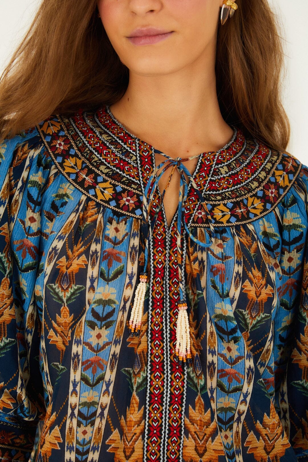 Tapestry Blue Blouse - Tapestry Blue