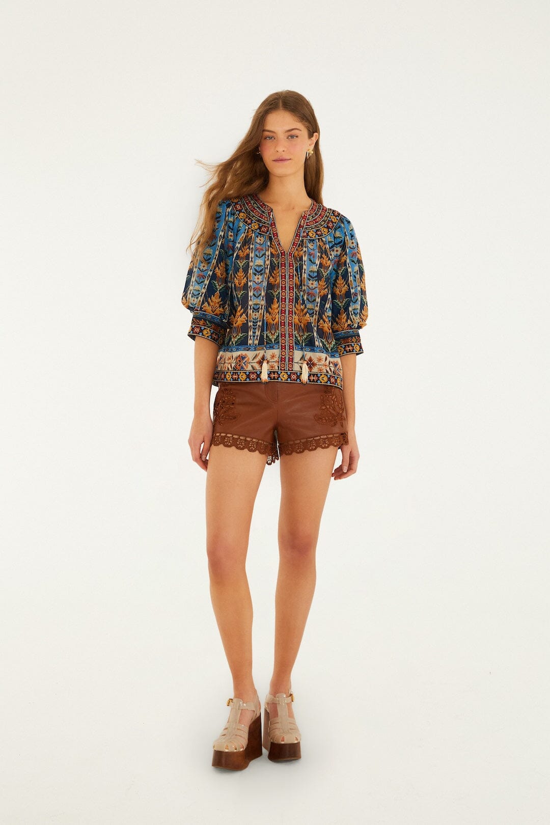 Tapestry Blue Blouse - Tapestry Blue