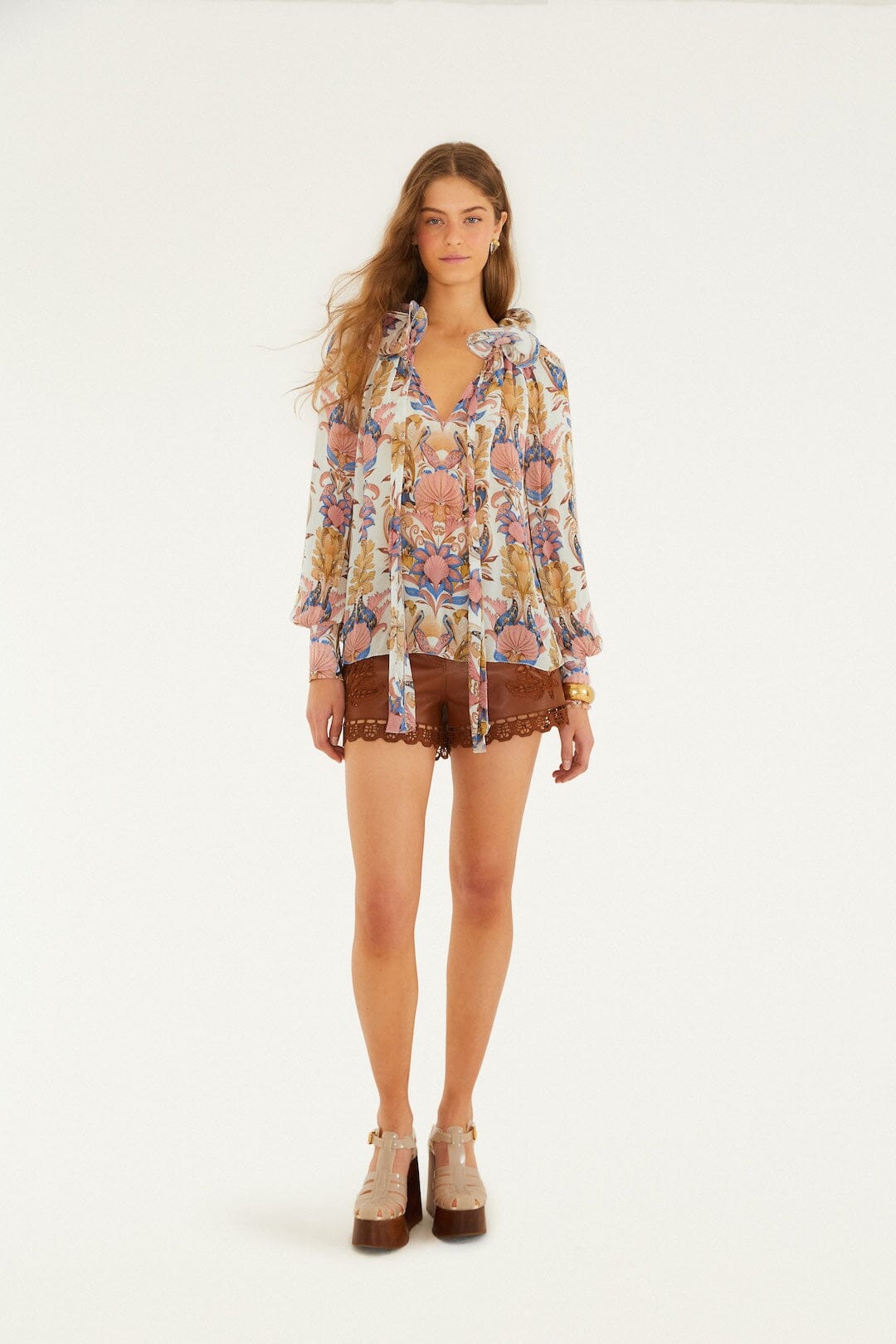 Sea Garden Off White Blouse - Sea Garden Off White