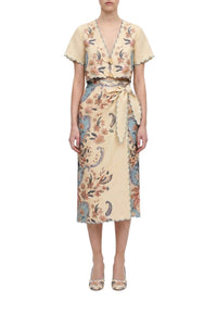Jupe midi Boho Beauty - Rose