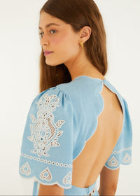 DIFFUSELY_Blue Robe midi - Blue