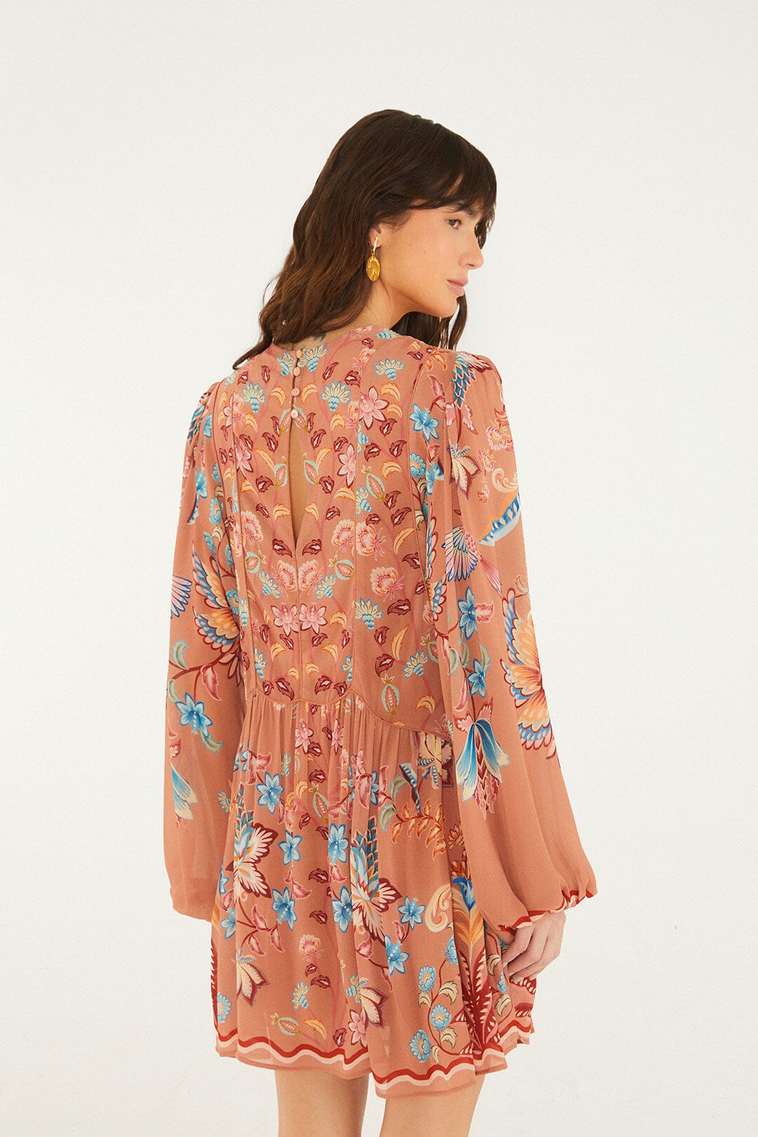 DIFFUSELY_Boho Enchance Mocha Robe courte - Boho Enchance Mocha