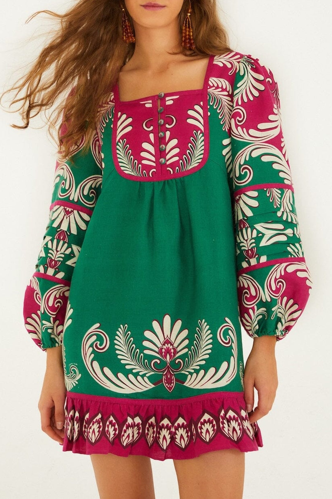 Robe courte Spring Arabesc - Multicolore