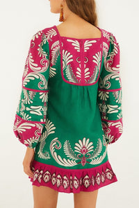 Robe courte Spring Arabesc - Multicolore