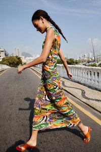 Fish Sea Multicolor Robe longue - Fish Sea Multicolor