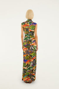 Fish Sea Multicolor Robe longue - Fish Sea Multicolor