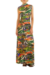 NEW_DIFFUSELY_Fish Sea Multicolor Robe longue - Fish Sea Multicolor