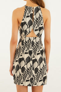 Seashell Serenade Short Dress - Beige