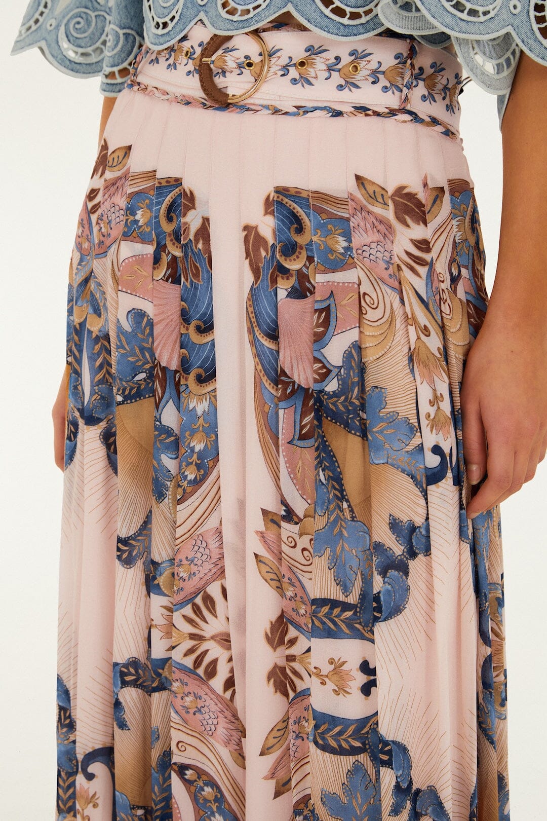 Sea Garden Scarf Soft Pink Jupe - Sea Garden Scarf Soft Pink