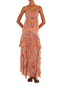 NEW_DIFFUSELY_Boho Enchance Mocha Jupe - Boho Enchance Mocha