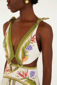 Tropical Scarf Sand Robe longue - Tropical Scarf Sand