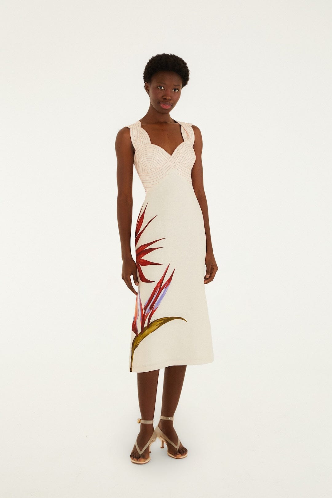 Strelitzia Sand Robe midi - Strelitzia Sand