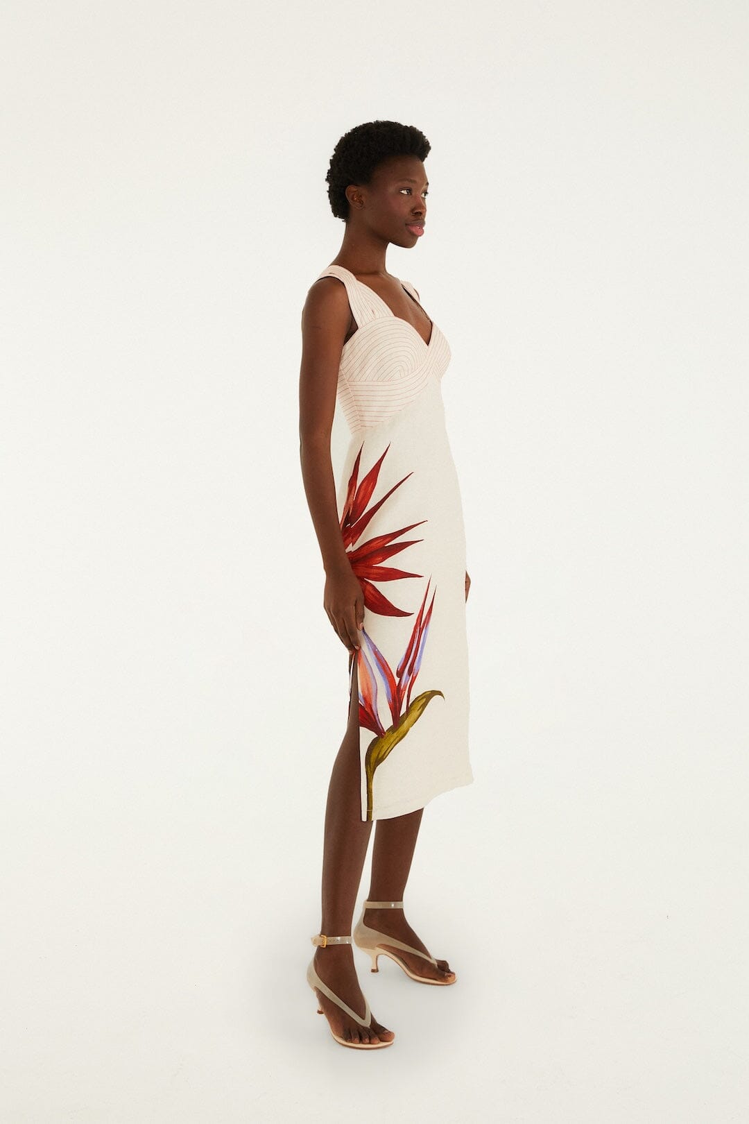 Strelitzia Sand Robe midi - Strelitzia Sand