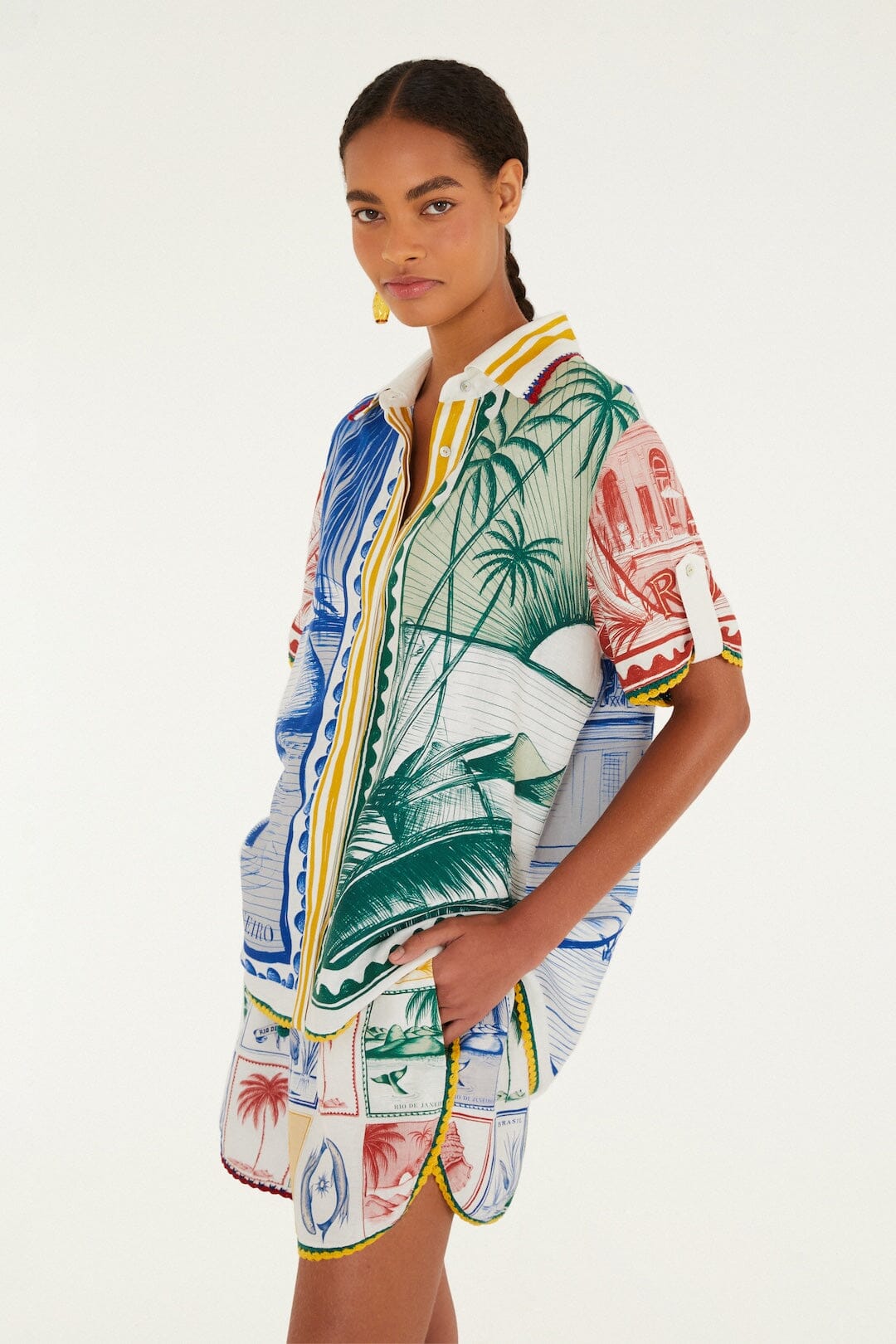 Brasil Vintage Off White Short - Brasil Vintage Off White
