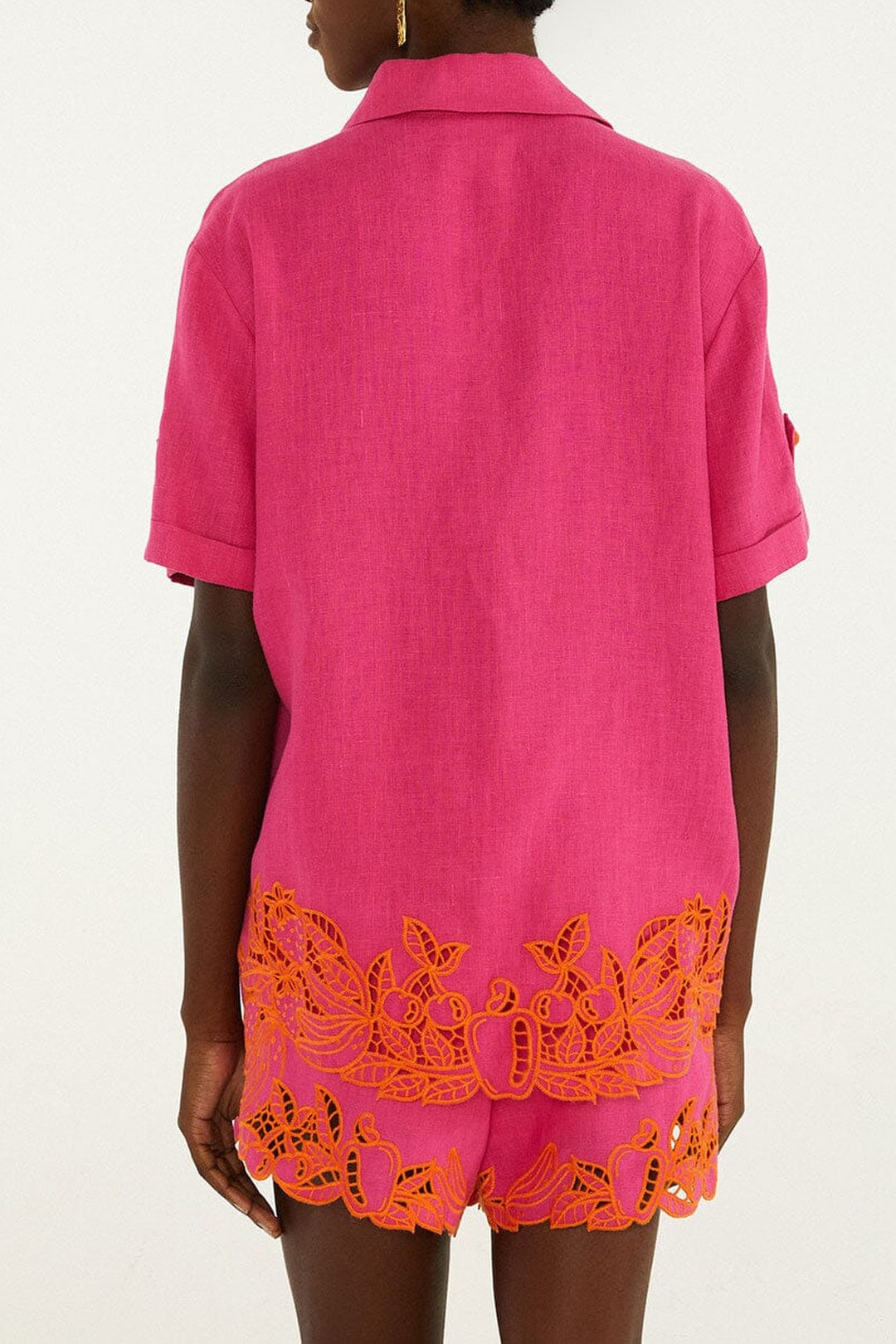 Chemise Fruit Richiliuer en lin - Rose