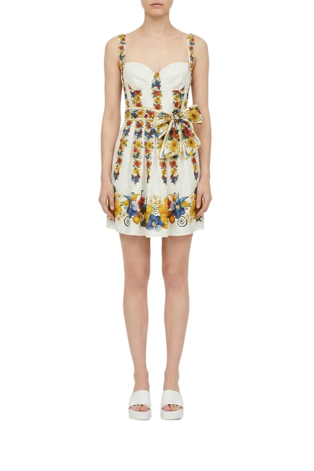 NEW_FELIX_JAMBES_Tropi Off White Robe courte - Tropi Off White