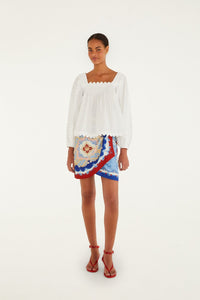 DIFFUSELY_Off White Blouse - Off White