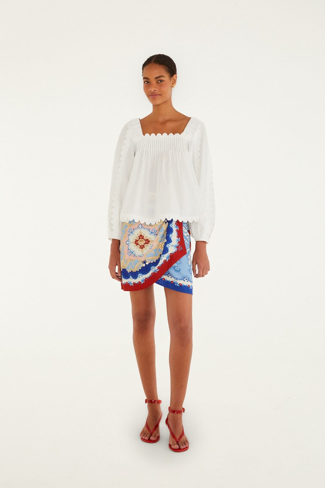 DIFFUSELY_Off White Blouse - Off White