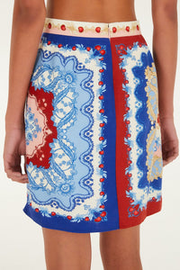Cherry Royalty Scarf Blue Jupe - Cherry Royalty Scarf Blue