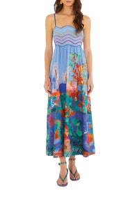 DIFFUSELY_Landscape Multicolor Robe longue - Landscape Multicolor