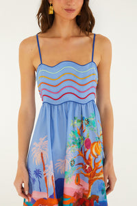Landscape Multicolor Robe longue - Landscape Multicolor