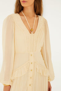 DIFFUSELY_Yellow Robe longue - Yellow