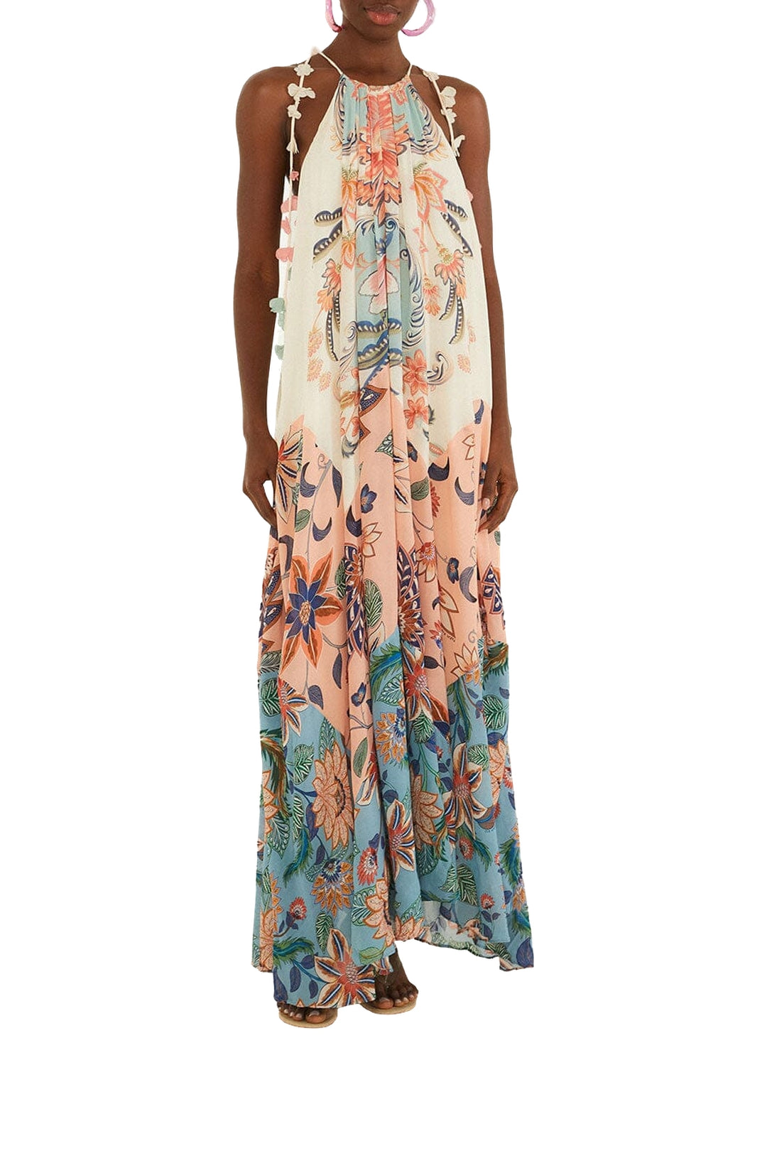 NEW_DIFFUSELY_Boho Floral Delhi Mix Robe longue - Boho Floral Delhi Mix