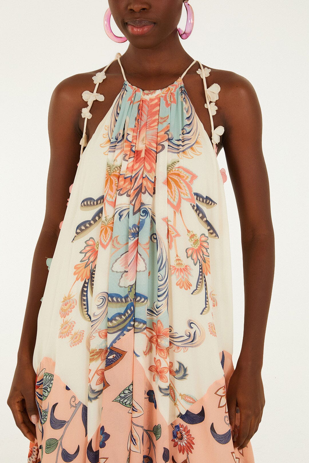 Boho Floral Delhi Mix Robe longue - Boho Floral Delhi Mix