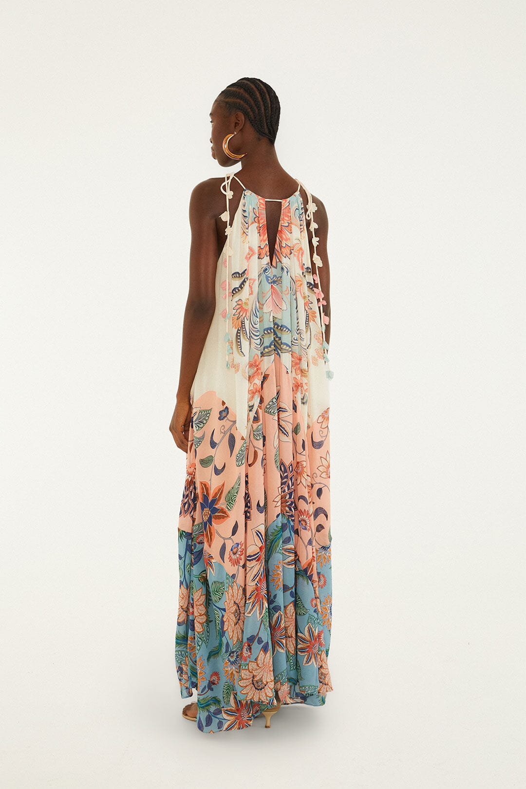 Boho Floral Delhi Mix Robe longue - Boho Floral Delhi Mix