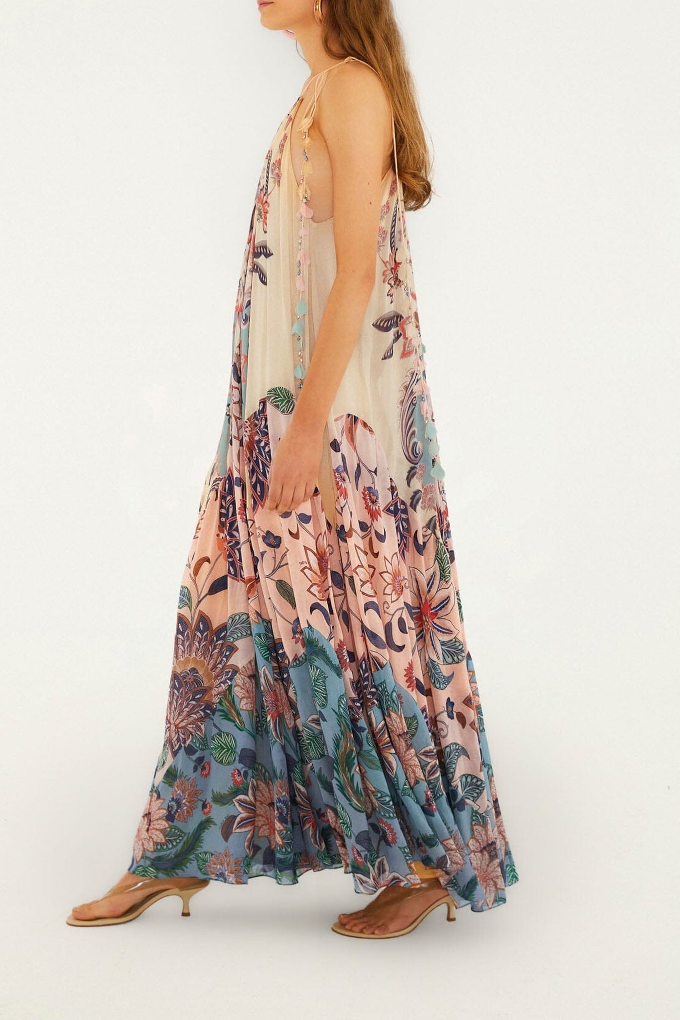Robe longue Boho Floral - Multicolore