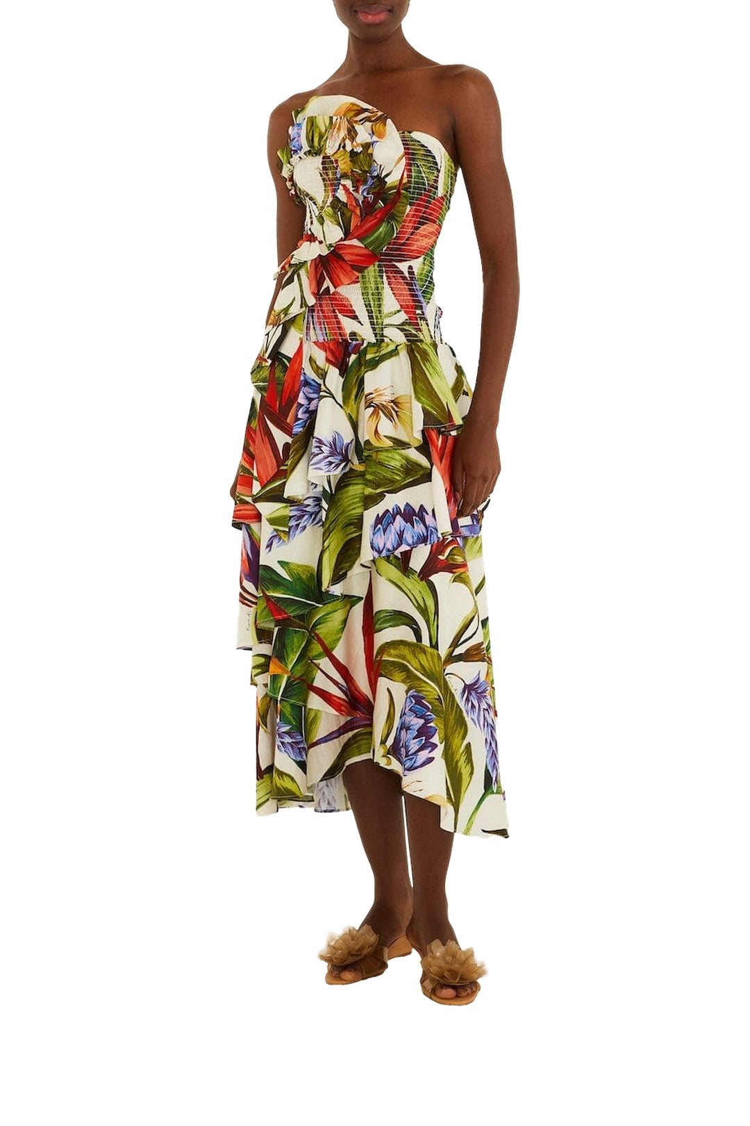 DIFFUSELY_Florart Sand Robe longue - Florart Sand