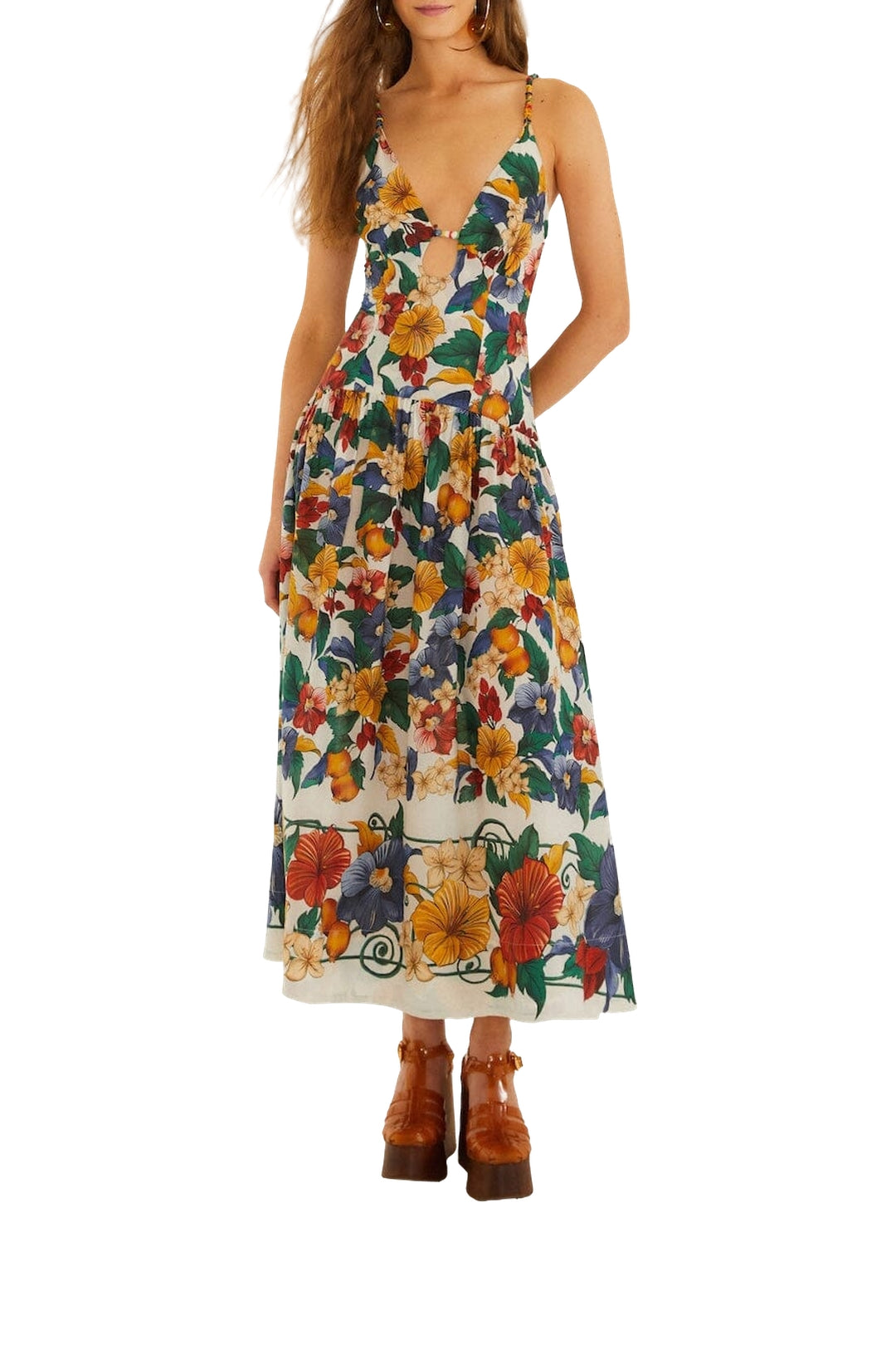 DIFFUSELY_Tropi Off White Robe longue - Tropi Off White