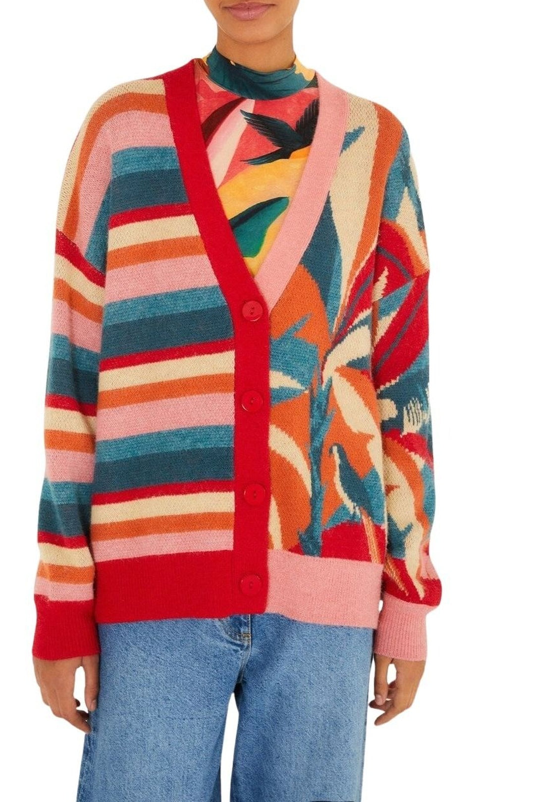 FELIX_JAMBES_forest Multicolor Cardigan - forest Multicolor