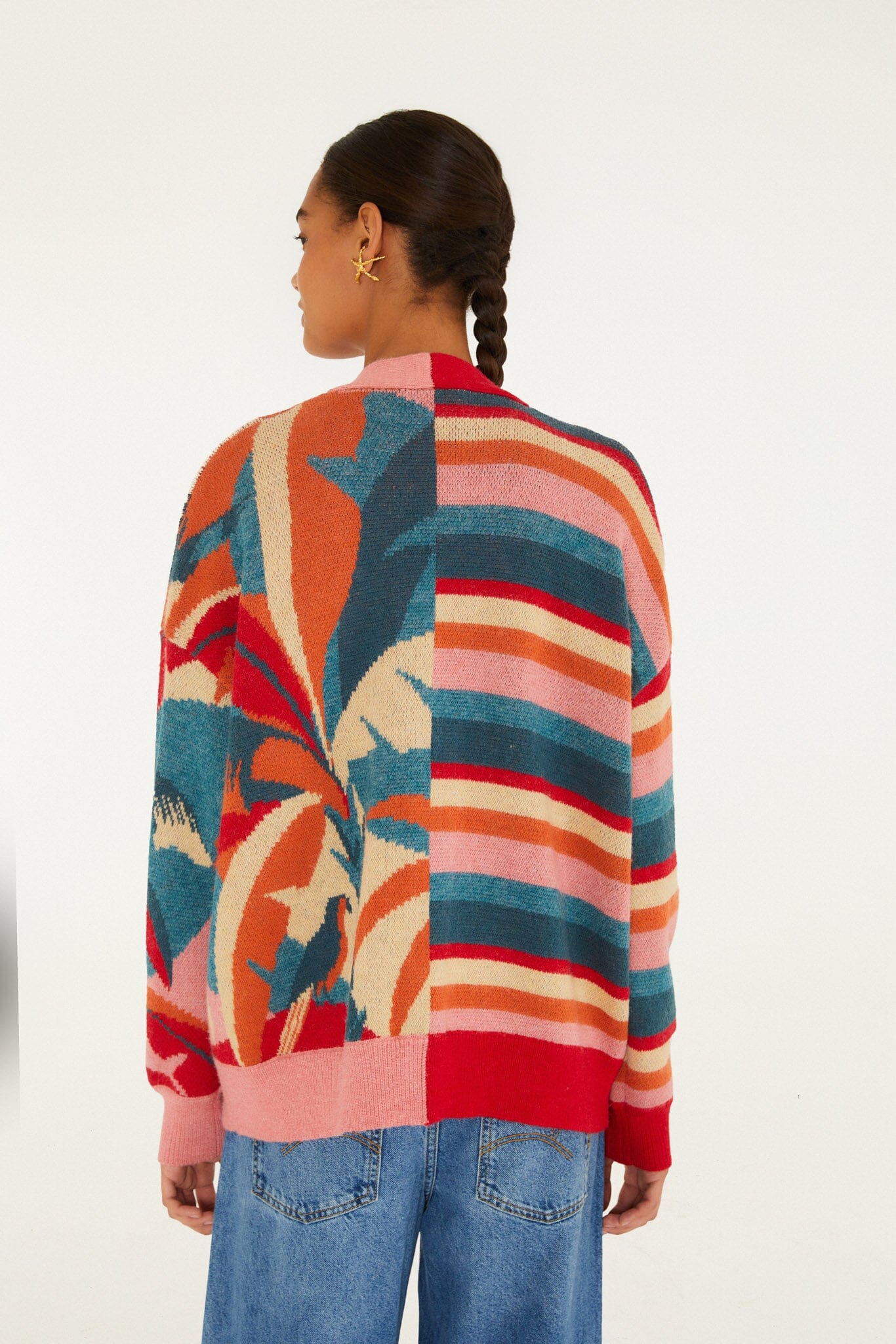 forest Multicolor Cardigan - forest Multicolor