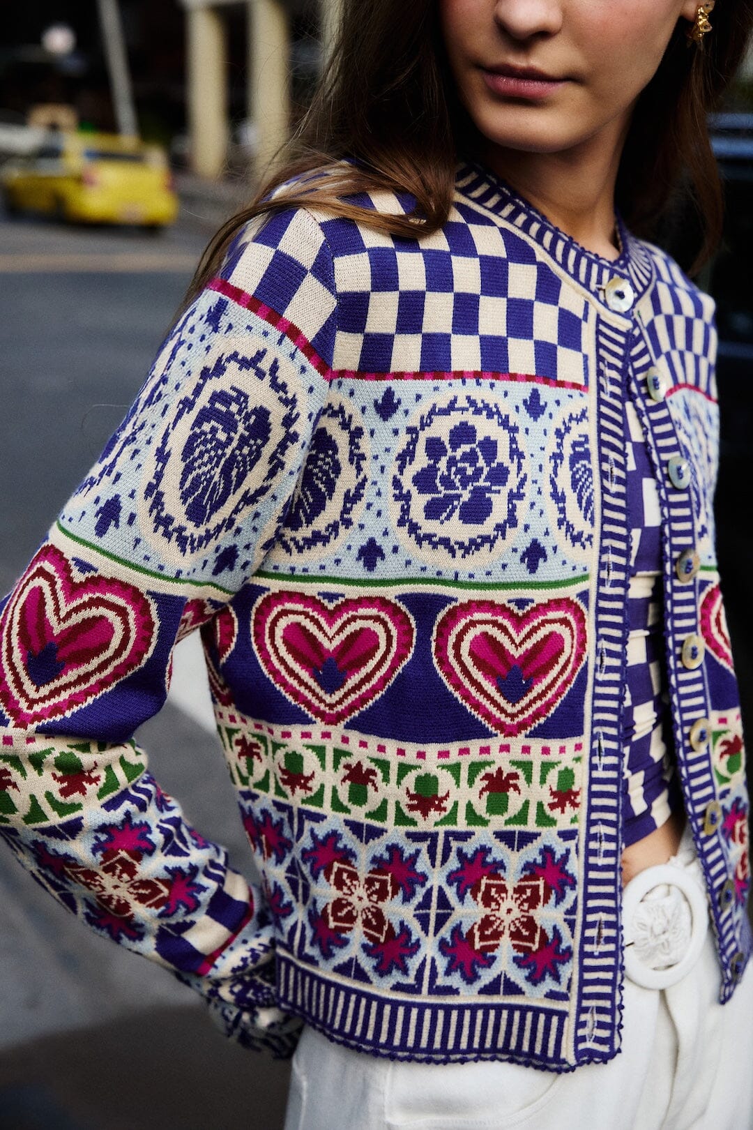 Rainbow Kaledoscoipe Ainika Cardigan - Rainbow Kaledoscoipe Ainika