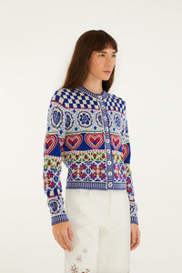 Rainbow Kaledoscoipe Ainika Cardigan - Rainbow Kaledoscoipe Ainika