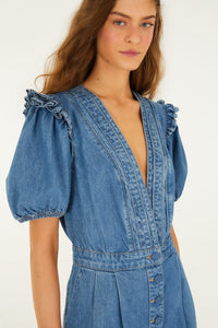 Denim Combishort - Denim