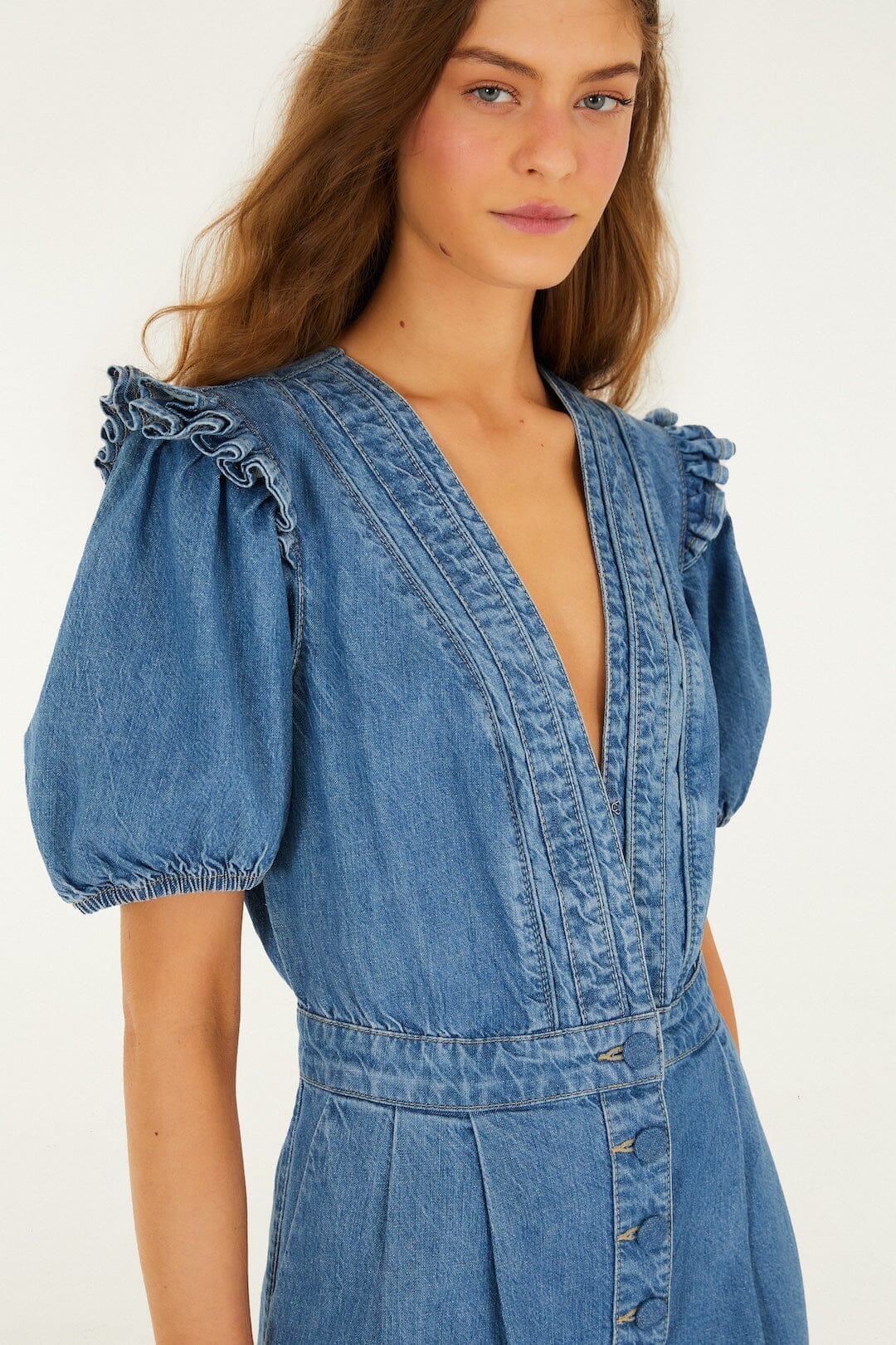 Denim Combishort - Denim